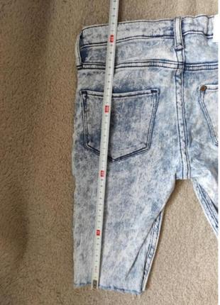 Бриджи стрейчевые джинсовые шорты летние для девочки6 фото