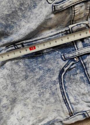 Бриджи стрейчевые джинсовые шорты летние для девочки7 фото