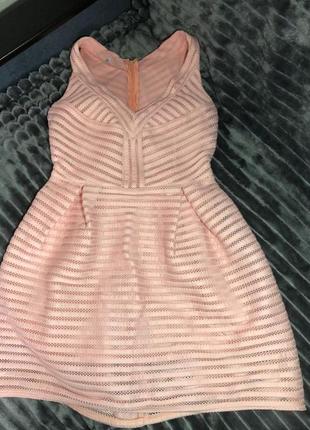 Розовое платье на подкладке2 фото