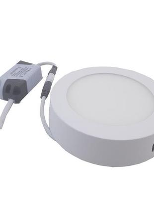 Світильник накладний led round downlight 6w-220v-420l-4000k alum tnsy