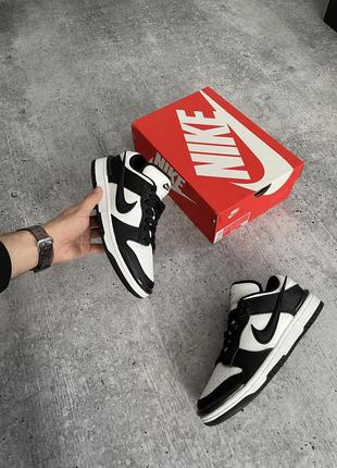 Кроссовки nike dunk low twist white/black