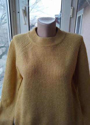 Брендовый шерстяной свитер джемпер пуловер большого размера шерсть4 фото