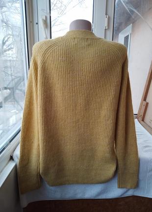 Брендовый шерстяной свитер джемпер пуловер большого размера шерсть7 фото