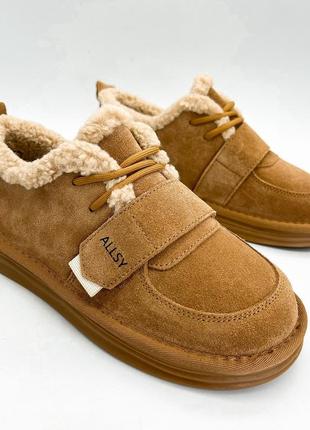 Мокасини allsy 36(р) рудий замша 0-1-1-187470