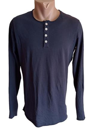 Пижамная рубашка свитер лонгслив  с длинными рукавами синий
blue lemon2 фото