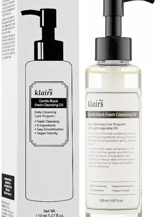 Веганское гидрофильное масло dear, klairs