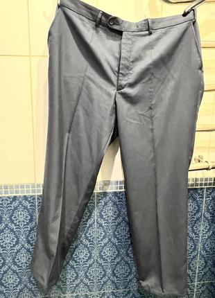 Мужские брюки брюки брючины серо-синие на подкладке canda большого размера2 фото