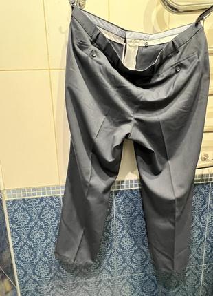Мужские брюки брюки брючины серо-синие на подкладке canda большого размера3 фото