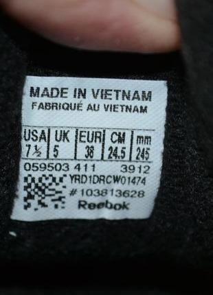 Reebok classic 38р кроссовки кожаные демисезон8 фото