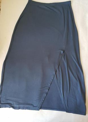 Комфортная длинная юбка из натуральной ткани1 фото