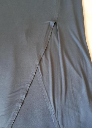 Комфортная длинная юбка из натуральной ткани3 фото