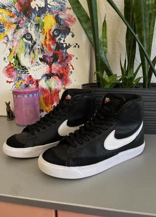 Nike “blazer 77s”  женские кроссовки-кеды высокие2 фото