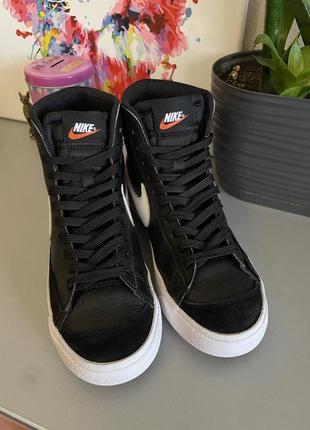 Nike “blazer 77s”  женские кроссовки-кеды высокие7 фото