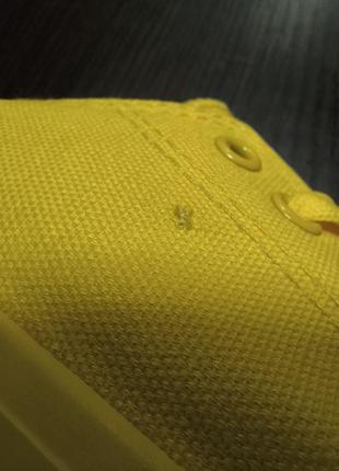 Уценка желтые кеды кроссовки converse текстиль 37 р 23,5 см женские летние5 фото