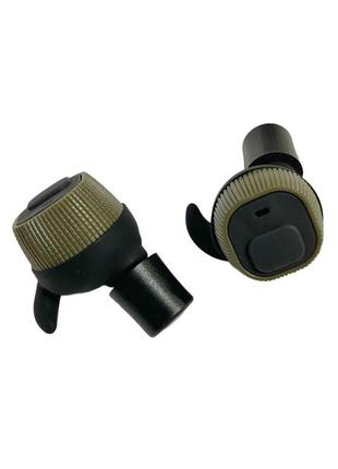 Активні беруші для стрільби bluetooth earmor m20t клас захисту 82 дб олива