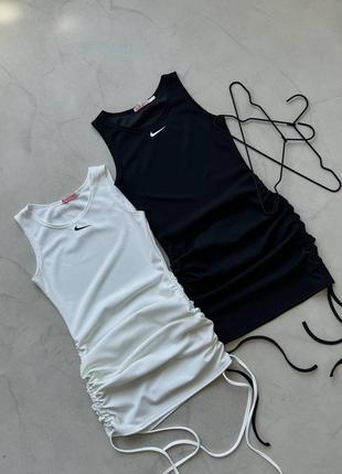 💬стильна спортивна сукня з затяжками з боків🔝1 фото