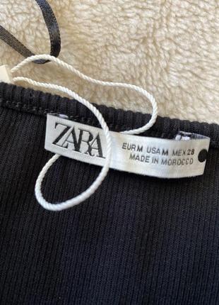 Zara топ в рубчик2 фото