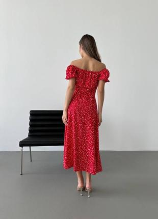 Платье софт цветочный принт6 фото