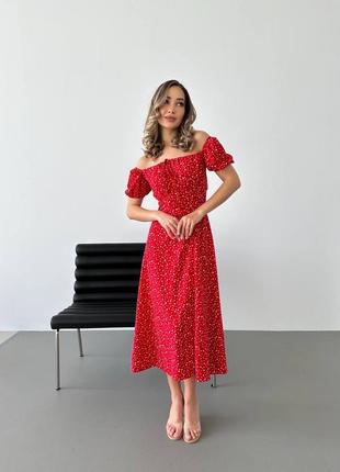Сукня софт квітковий принт10 фото