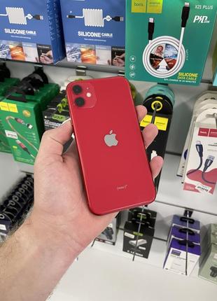 Смартфон apple iphone 11 64gb red neverlock (вживаний)