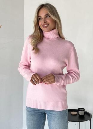 Кашеміровий светр із високим горлом