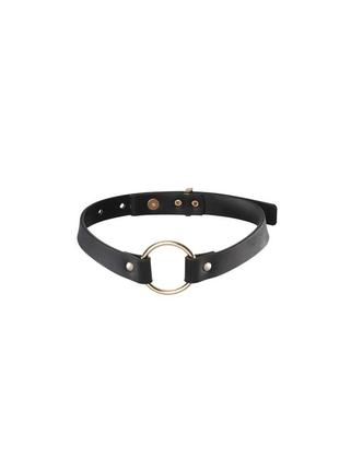 Чокер з екошкіри bijoux indiscrets maze – single choker black