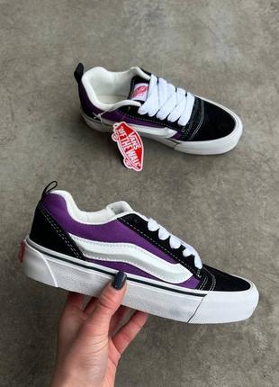 Топ! шикарні кеди vans old skool knu purple black1 фото