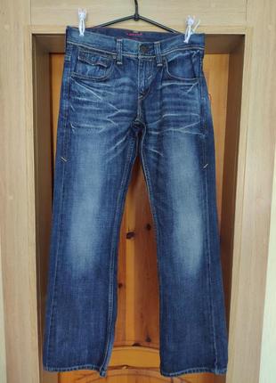 Американського бренду levis, з колекції red, оригінальні чоловічі джинси, штани синього кольору2 фото
