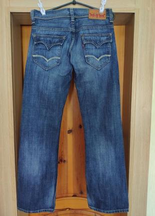 Американського бренду levis, з колекції red, оригінальні чоловічі джинси, штани синього кольору3 фото