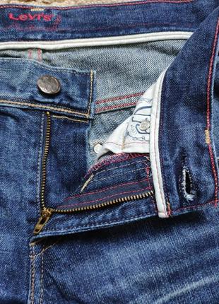 Американского бренда levis, из коллекции red, оригинальные мужские джинсы, брюки синего цвета8 фото