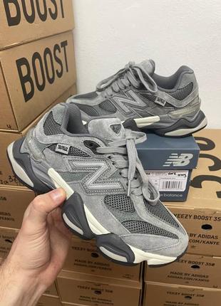 Демисезон new balance 9060 x joe freshgoods dark gray1 фото