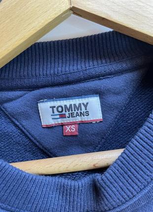 Свитшот темно-синего цвета от Tommy hilfiger размер xs-s6 фото