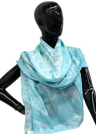 Жіночий шарф палантин fashion loft (100% шовк 170х70см)3 фото