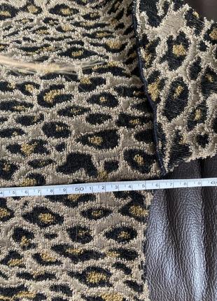 Леопардовий махровий джемпер з виворитніми  швами назовні marks and spencer7 фото