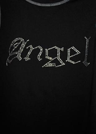 Shein. англия. платье с надписью angel из серебристых камней.5 фото