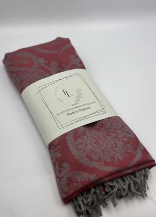 Жіночий шарф палантин fashion loft (100% шовк 170х70см)4 фото
