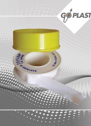 Стрічка тефлонова газова біла p.t.f.e 12мм×12м go-plast (італія) (1343000000)