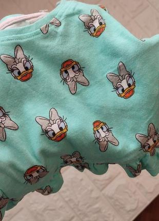 Новий, крутій набір: кофтинка disney і штанці на флісі для новородженої дівчинки 0-3 місяці8 фото