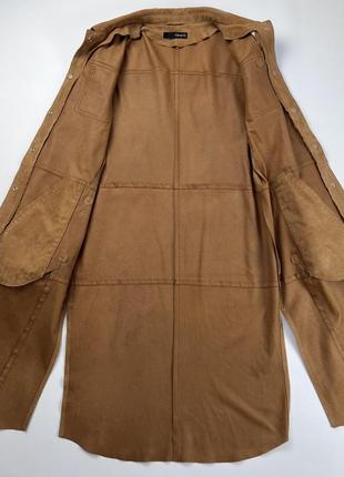 Gimos leather shirt dress перфорированная кожаная рубашка платье италия6 фото