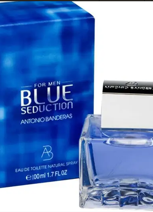 Чоловіча туалетна вода antonio banderas blue seduction for men ( антоніо бандерас блю седакшн фо мен) 100 мл1 фото