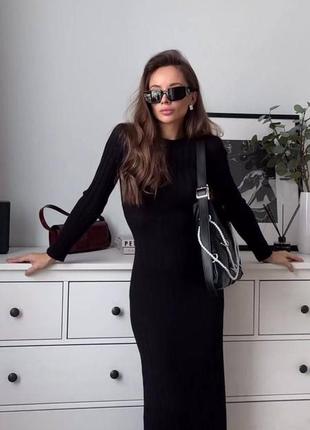 Ангоровое макси платье в осенних цветах