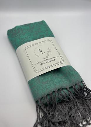 Жіночий шарф палантин fashion loft (100% шовк 170х70см)6 фото