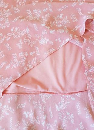 Шифоновая длинная юбка из натуральной ткани на подкладке3 фото