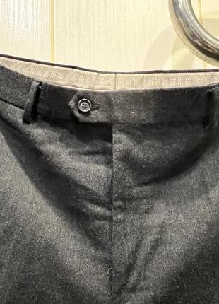Чоловічі штани брюки сірі від преміального італійського бренду lanerossi з високоякісної вовни3 фото