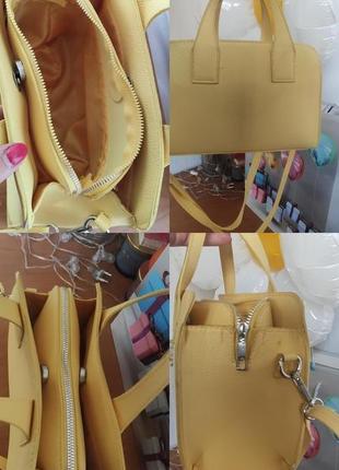Красивая яркая жёлтая сумочка состояние новой