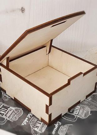Коробка из фанеры с накидной крышкой 18х9х7см 3мм