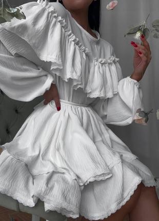 Сукня з баскою7 фото