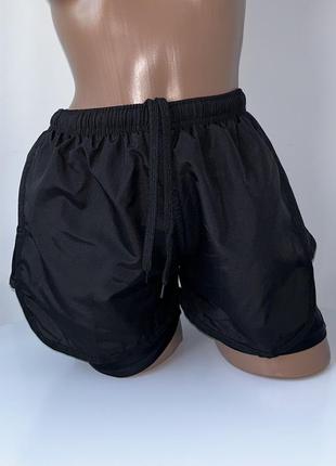 Женские спортивные черные шорты с лосинами велосипедками  aa sportswear