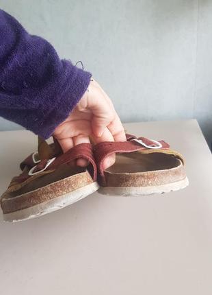 Кожаные сандали босоножки без каблука8 фото