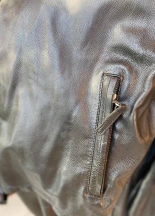 Кожаная мужская куртка, косуха4 фото